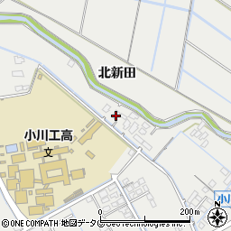 熊本県宇城市小川町北新田1021周辺の地図