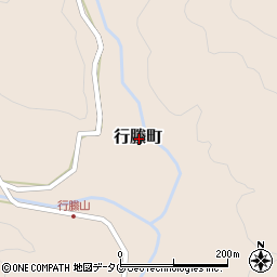 宮崎県延岡市行縢町周辺の地図