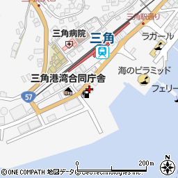 ＥＮＥＯＳ三角ＳＳ周辺の地図