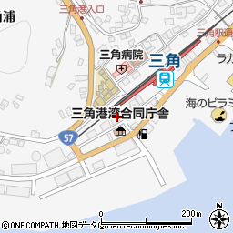 三角商事倉庫周辺の地図