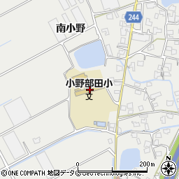 宇城市立小野部田小学校周辺の地図