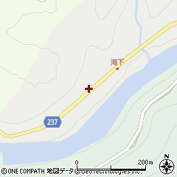 宮崎県延岡市北方町滝下55-2周辺の地図