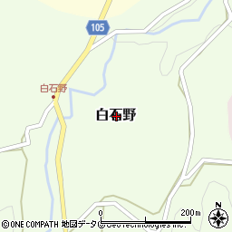 熊本県下益城郡美里町白石野周辺の地図