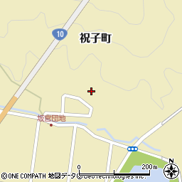 宮崎県延岡市祝子町周辺の地図