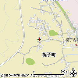 宮崎県延岡市祝子町3409周辺の地図