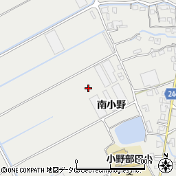 熊本県宇城市小川町南小野周辺の地図