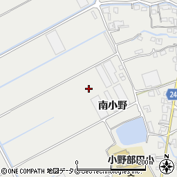 熊本県宇城市小川町（南小野）周辺の地図