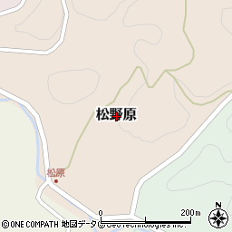 熊本県美里町（下益城郡）松野原周辺の地図