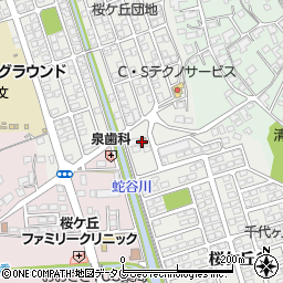 延岡桜ケ丘郵便局周辺の地図