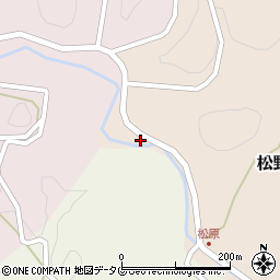 熊本県下益城郡美里町松野原186周辺の地図
