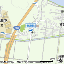 宮崎県延岡市無鹿町周辺の地図