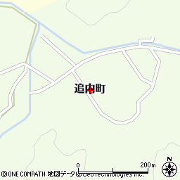 宮崎県延岡市追内町周辺の地図