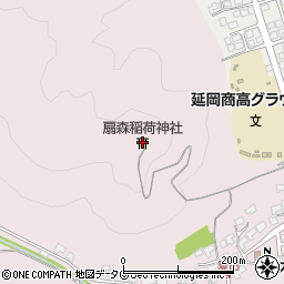 扇森稲荷神社周辺の地図