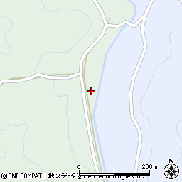 熊本県下益城郡美里町坂貫233周辺の地図