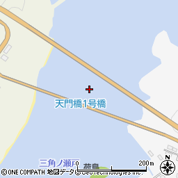 天門橋周辺の地図