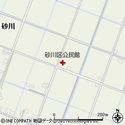 砂川区公民館周辺の地図