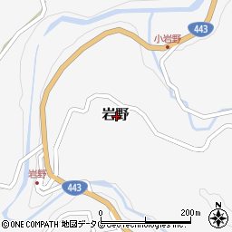 熊本県下益城郡美里町岩野周辺の地図