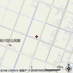 熊本県宇城市松橋町（砂川）周辺の地図