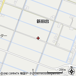 熊本県宇城市小川町新田出周辺の地図