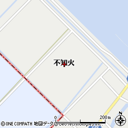 熊本県宇城市小川町不知火周辺の地図