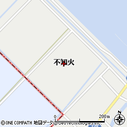 熊本県宇城市小川町（不知火）周辺の地図