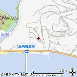 熊本県宇城市三角町波多2876-14周辺の地図