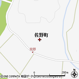 宮崎県延岡市佐野町周辺の地図
