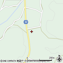 小川嘉島線周辺の地図