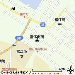 五島市役所富江支所　窓口班周辺の地図