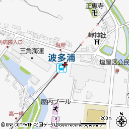 熊本県宇城市周辺の地図