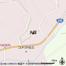 熊本県下益城郡美里町大窪周辺の地図