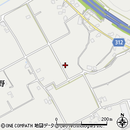 熊本県宇城市小川町北小野周辺の地図