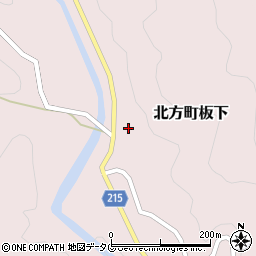 〒882-0122 宮崎県延岡市北方町板下の地図
