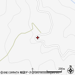 熊本県下益城郡美里町洞岳2602周辺の地図