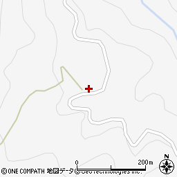 熊本県下益城郡美里町洞岳2744周辺の地図