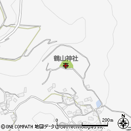 鶴山神社周辺の地図