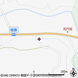 熊本県下益城郡美里町佐俣1220周辺の地図