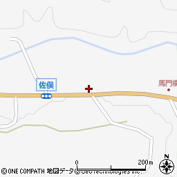 熊本県下益城郡美里町佐俣1025周辺の地図