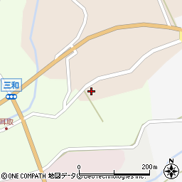 熊本県下益城郡美里町栗崎88周辺の地図