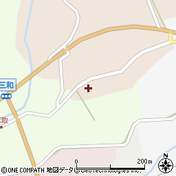 熊本県下益城郡美里町栗崎89周辺の地図