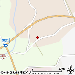 熊本県下益城郡美里町栗崎75周辺の地図