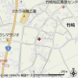 熊本県宇城市松橋町竹崎1448周辺の地図
