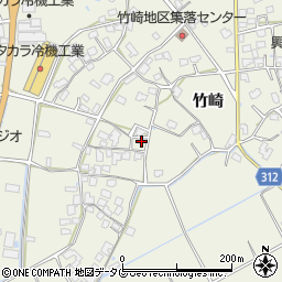 熊本県宇城市松橋町竹崎1430周辺の地図
