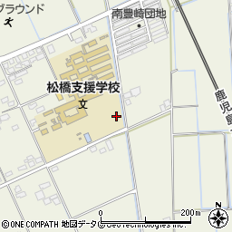 熊本県宇城市松橋町周辺の地図