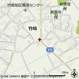 熊本県宇城市松橋町竹崎1510周辺の地図