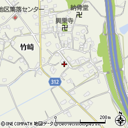 熊本県宇城市松橋町竹崎893周辺の地図