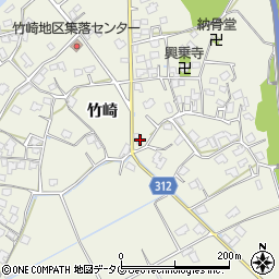 熊本県宇城市松橋町竹崎701周辺の地図