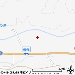 熊本県下益城郡美里町佐俣1054周辺の地図