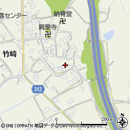 熊本県宇城市松橋町竹崎738周辺の地図