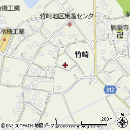 熊本県宇城市松橋町竹崎1487周辺の地図